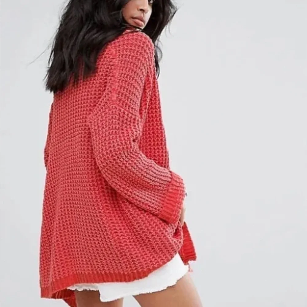 Free People I’ll Be Around Silk-Blend Cardigan size Small - Picture 5 of 12